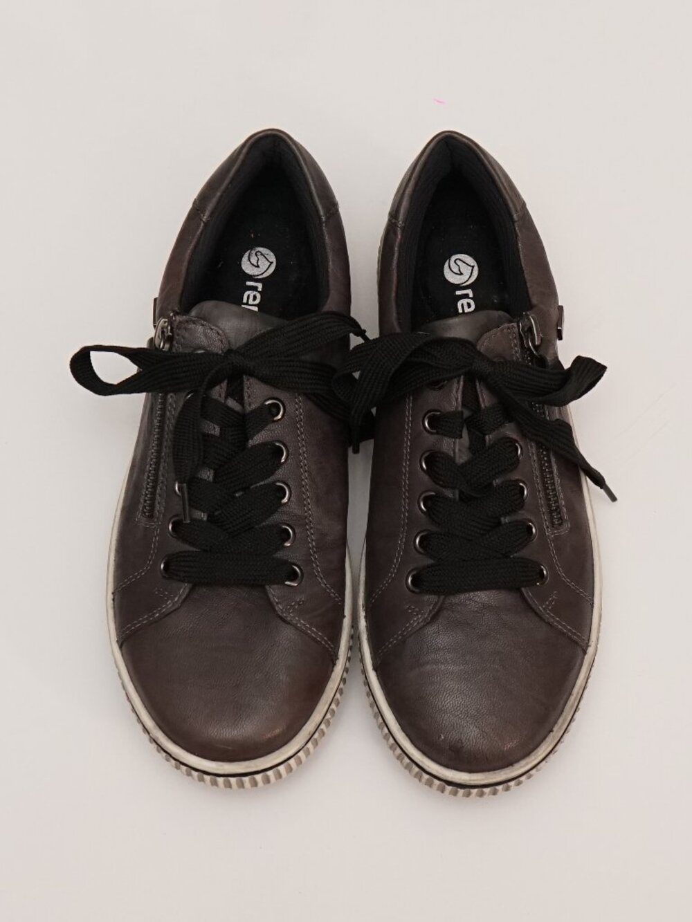 Remonte Women's D0700 Maditta Side-Zip Waterproof Lace-Up Sneakers Size 39 Mare